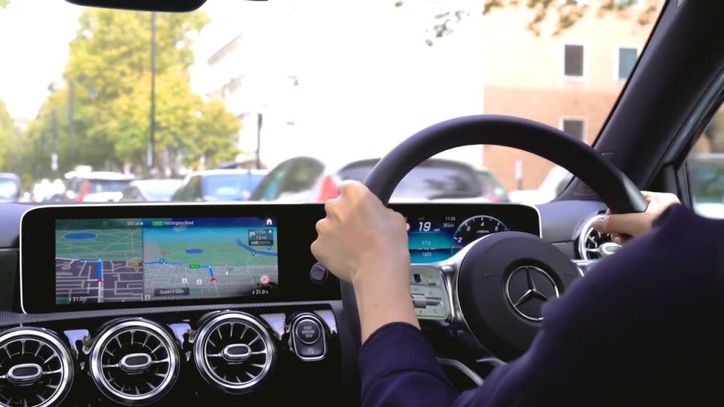 Mercedes voice activation navigation